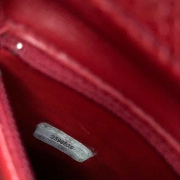 SOLD RARE Vintage Red Caviar Messenger Bag Gold HW - Picture 15 of 16